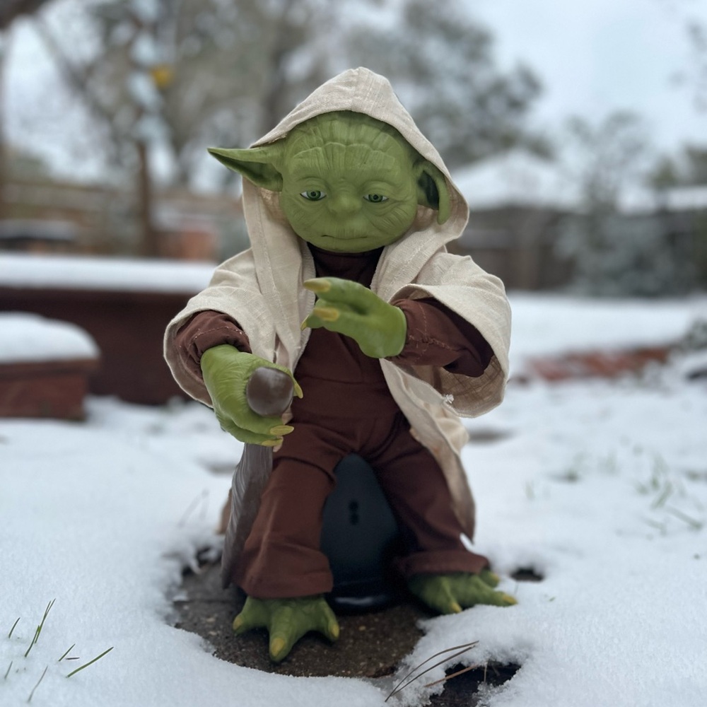 Yoda Figurine with Beige Robe